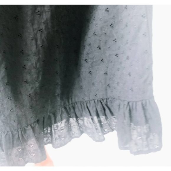 NWT Lulu's Black Eyelet Ruffled Smock Dress - Picture 5 of 8